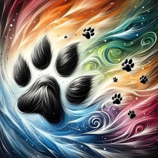 Groovy Paw Print tumbler